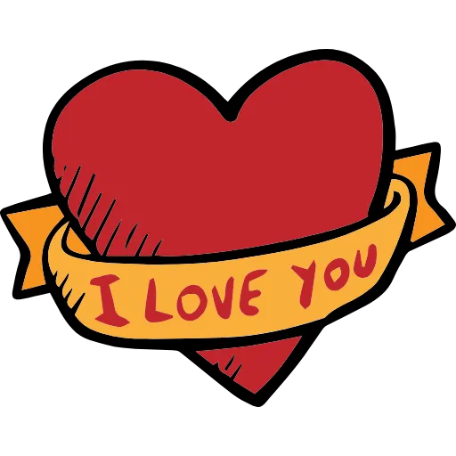 🤩 Эмодзи «Love doodle - сердечки к 14 февраля» для Telegram