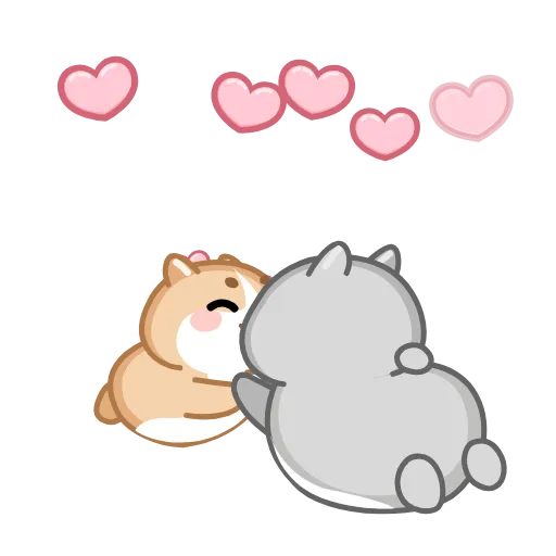 👐 Эмодзи «Love Hamsters» для Telegram
