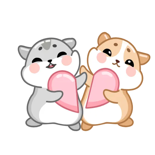 🥰 Эмодзи «Love Hamsters» для Telegram