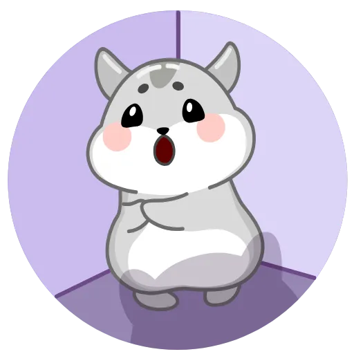 😨 Эмодзи «Love Hamsters» для Telegram