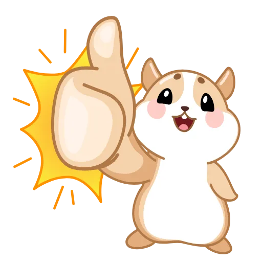 👍 Эмодзи «Love Hamsters» для Telegram