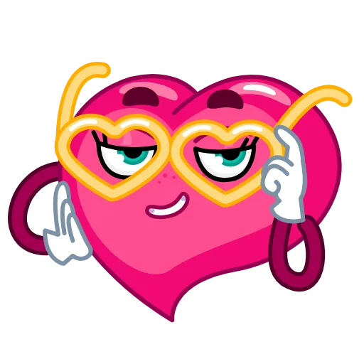 😎 Эмодзи «☺ Сердечко» для Telegram