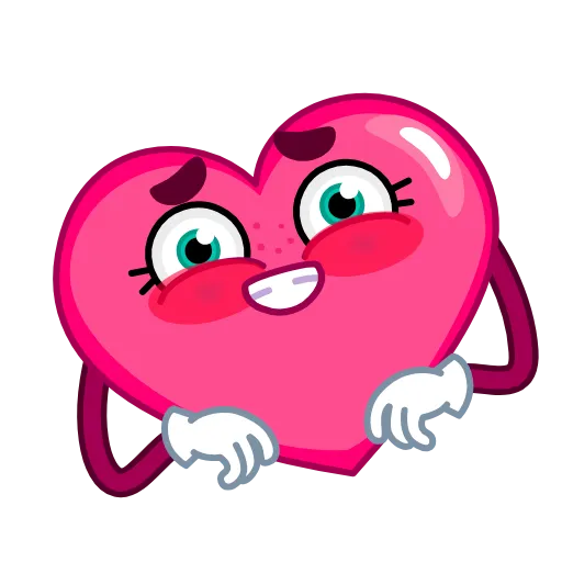😄 Эмодзи «☺ Сердечко» для Telegram