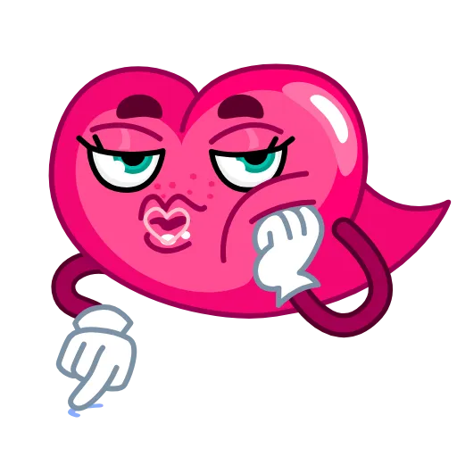 😏 Эмодзи «☺ Сердечко» для Telegram