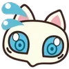 😧 Эмодзи «😍 Cats - котики парный черный и белый» для Telegram