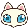 🐱 Эмодзи «😍 Cats - котики парный черный и белый» для Telegram