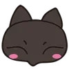 ☺️ Эмодзи «😍 Cats - котики парный черный и белый» для Telegram