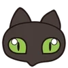 Стикерпак 😍 Cats - котики парный черный и белый для Telegram