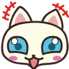 😂 Эмодзи «😍 Cats - котики парный черный и белый» для Telegram