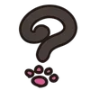 ❔ Эмодзи «😍 Cats - котики парный черный и белый» для Telegram