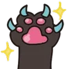 🐾 Эмодзи «😍 Cats - котики парный черный и белый» для Telegram