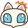 😦 Эмодзи «😍 Cats - котики парный черный и белый» для Telegram