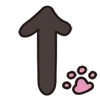 ⬆️ Эмодзи «😍 Cats - котики парный черный и белый» для Telegram