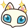 ✨ Эмодзи «😍 Cats - котики парный черный и белый» для Telegram