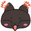 😂 Эмодзи «😍 Cats - котики парный черный и белый» для Telegram