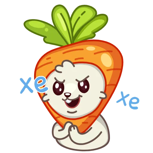 🤩 Стикер «Любовь-морковь» для Telegram