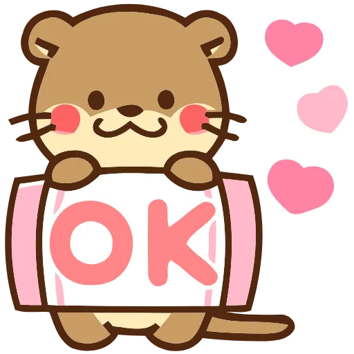 💕 Эмодзи «Love Otters» для Telegram