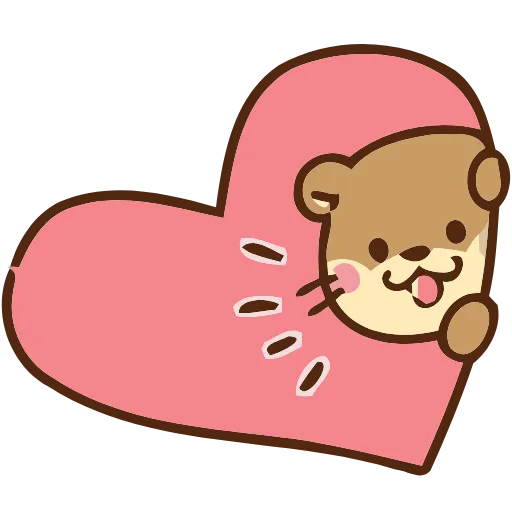 ❤️ Эмодзи «Love Otters» для Telegram