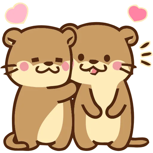 🩷 Эмодзи «Love Otters» для Telegram