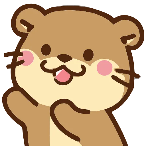 😃 Эмодзи «Love Otters» для Telegram