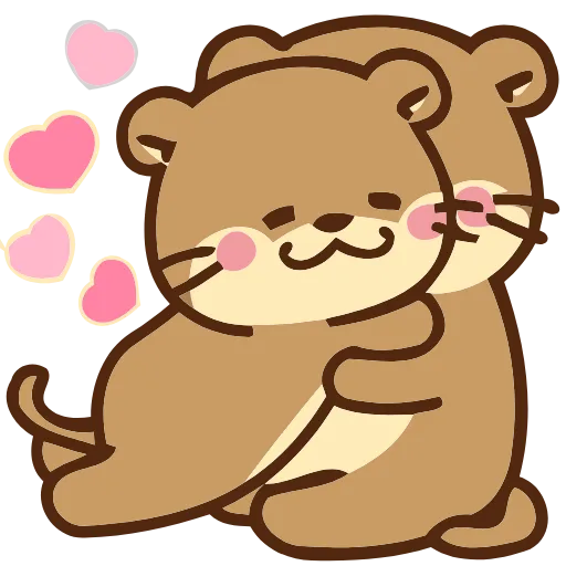❤️ Эмодзи «Love Otters» для Telegram