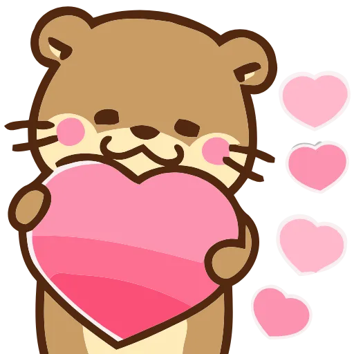 🥰 Эмодзи «Love Otters» для Telegram
