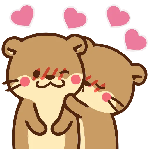 😘 Эмодзи «Love Otters» для Telegram
