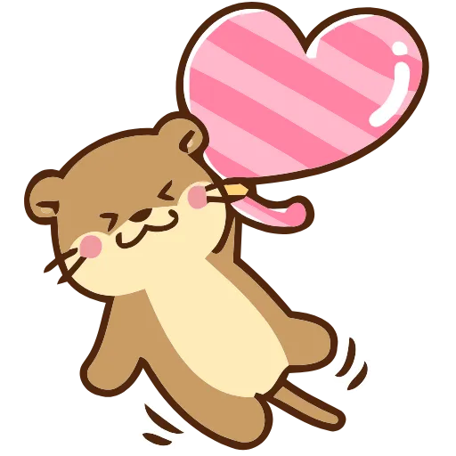 🩷 Эмодзи «Love Otters» для Telegram