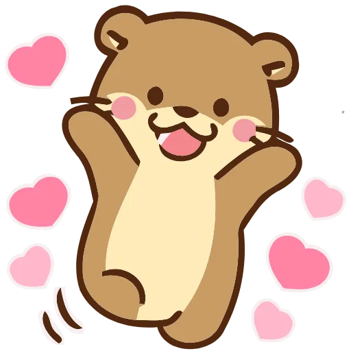 🥰 Эмодзи «Love Otters» для Telegram