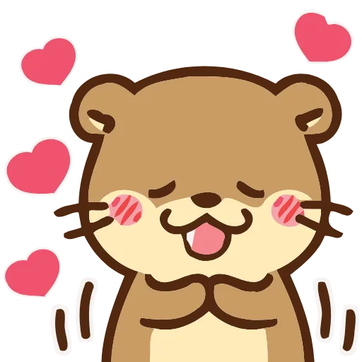 🥰 Эмодзи «Love Otters» для Telegram