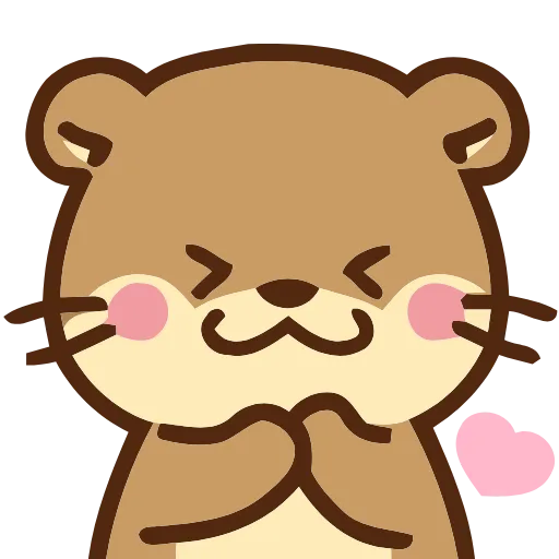 ☺️ Эмодзи «Love Otters» для Telegram
