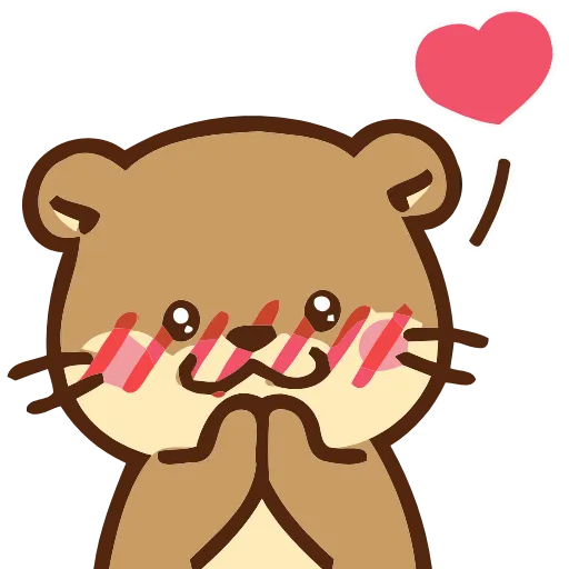 ♨️ Эмодзи «Love Otters» для Telegram