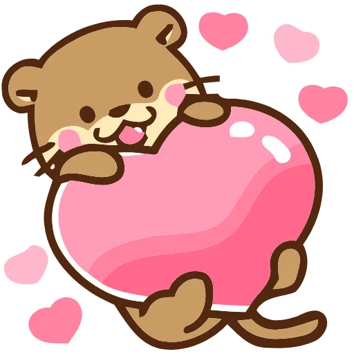 🥰 Эмодзи «Love Otters» для Telegram