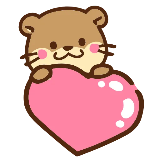 🩷 Эмодзи «Love Otters» для Telegram