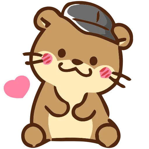 ❤️ Эмодзи «Love Otters» для Telegram