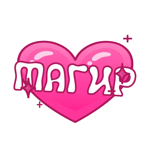 💖 Эмодзи «Имена в сердечках анимированные» для Telegram