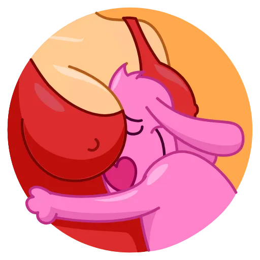 🤗 Эмодзи «Lovehound» для Telegram