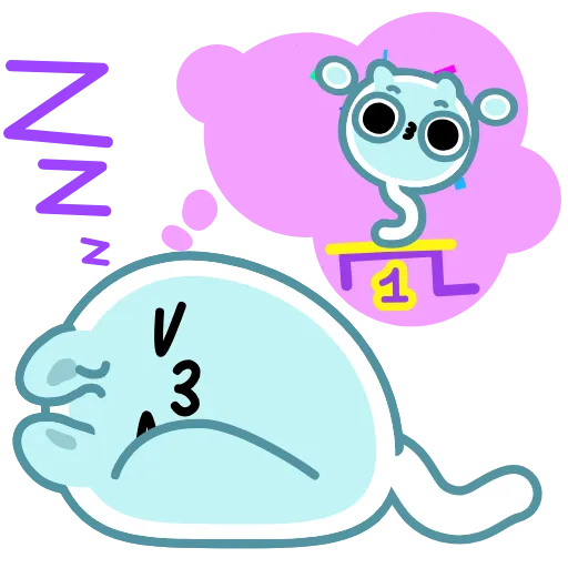 😴 Эмодзи «Lovely Sperm» для Telegram