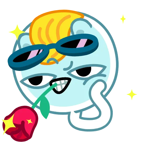 😏 Эмодзи «😁 Lovely Sperm» для Telegram