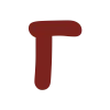 🤩 Эмодзи «Бордовые буквы» для Telegram