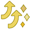 ⤴️ Эмодзи «Luck» для Telegram