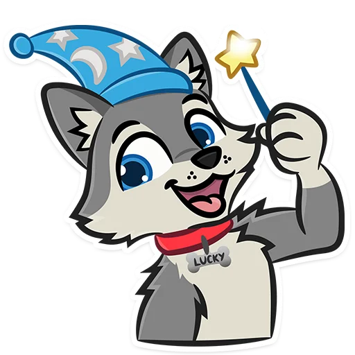 ⭐️ Стикер «Lucky Da Wolf» для Telegram
