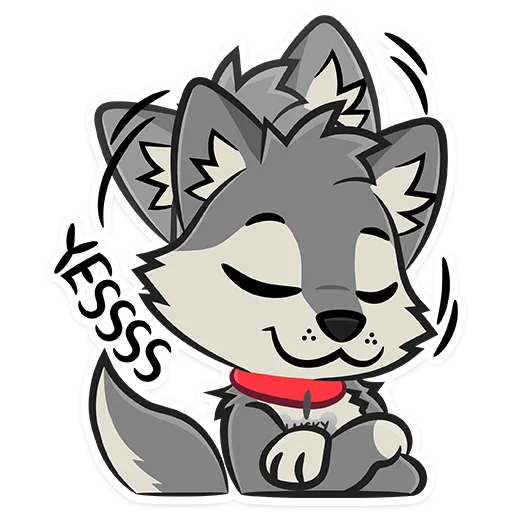 👌 Стикер «Lucky Da Wolf» для Telegram