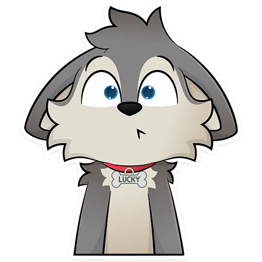 😵‍💫 Стикер «Lucky Da Wolf» для Telegram
