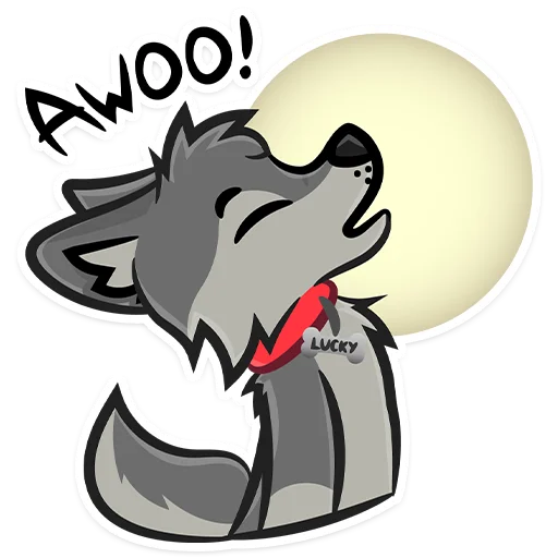 🐺 Стикер «Lucky Da Wolf» для Telegram