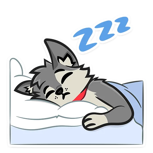 😴 Стикер «Lucky Da Wolf» для Telegram