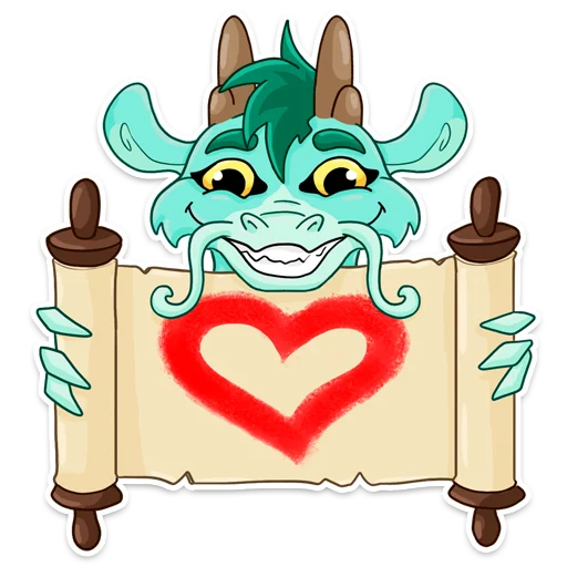 ❤️ Стикер «Lun U» для Telegram