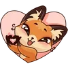 💘 Эмодзи «Лиса Луна» для Telegram