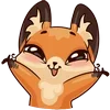 🤗 Эмодзи «Лиса Луна» для Telegram
