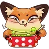 🍲 Эмодзи «Лиса Луна» для Telegram